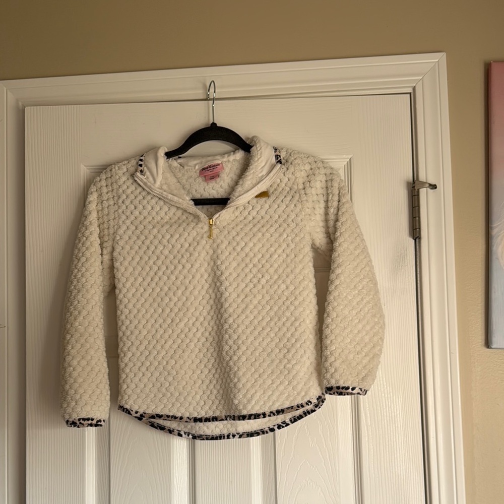 Juicy Couture White Quilted Cropped Jacket
